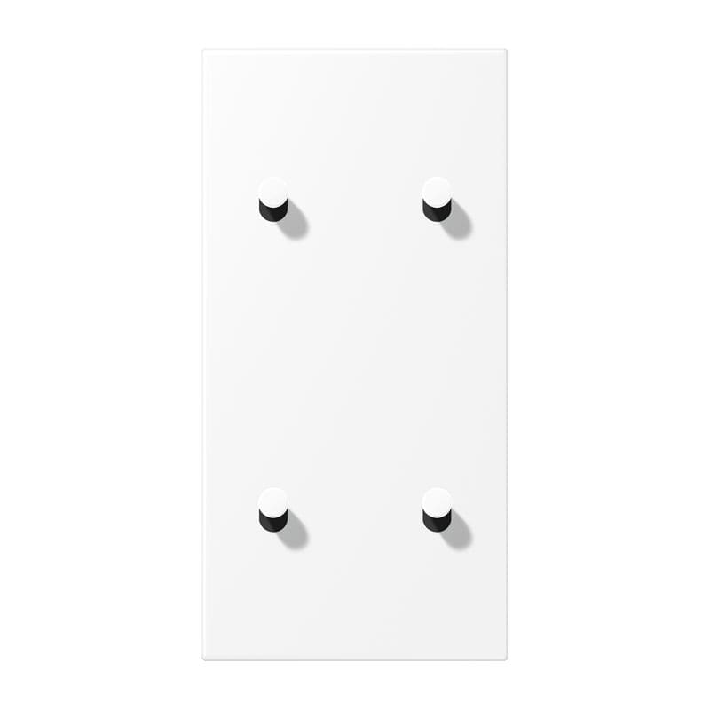 Jung - Enjoliveur VER 2+2 lev. Cône / LS 1912 Blanc Mat
