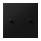 Jung - Enjoliveur simple doigt 2 leviers / LS 1912 Noir Mat