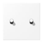 Jung - Enjoliveur simple doigt 2 leviers Cylindre / LS 1912 Blanc Mat
