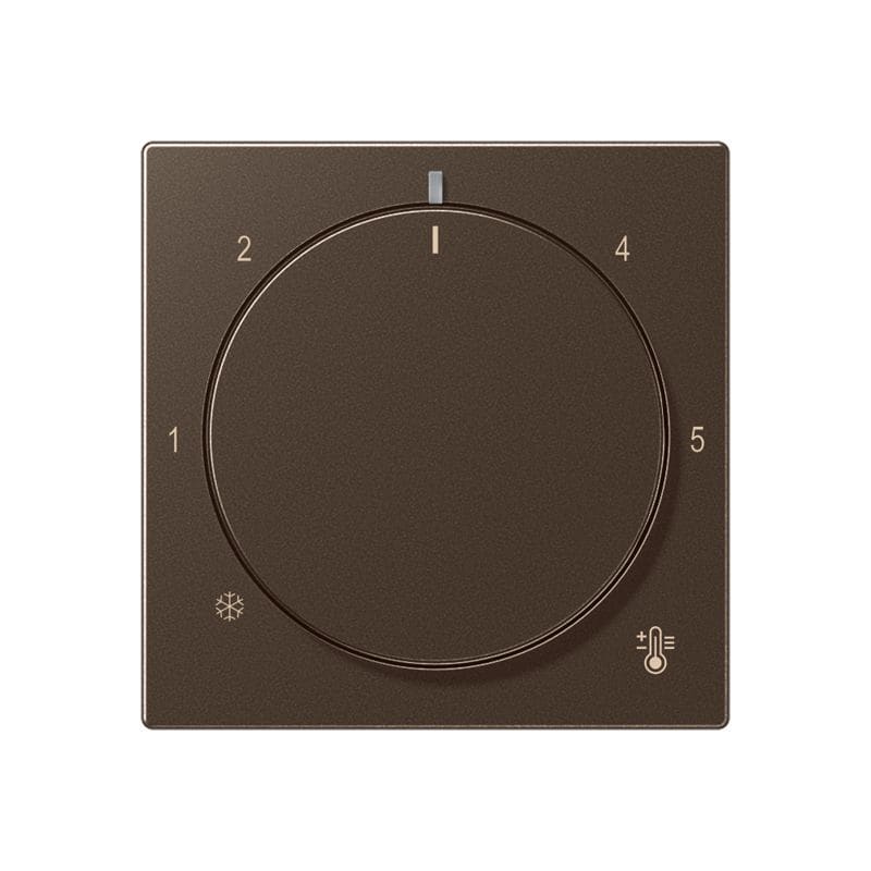 Jung - Enjoliveur de finition pour thermostat / A500 Moka