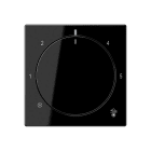 Jung - Enjoliveur de finition pour thermostat / A500 Noir