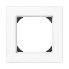 Jung - Cadre de finition 2 postes avec PE montage horizontal, A 550 / Blanc Mat