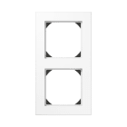 Jung - Cadre de finition 3 postes avec PE montage horizontal, A 550 / Blanc Mat