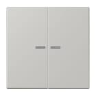 Jung - Enjo double touche à voyant pour méc BP-BCU F10 LSCD10xxxST / LS 990 LC 32013