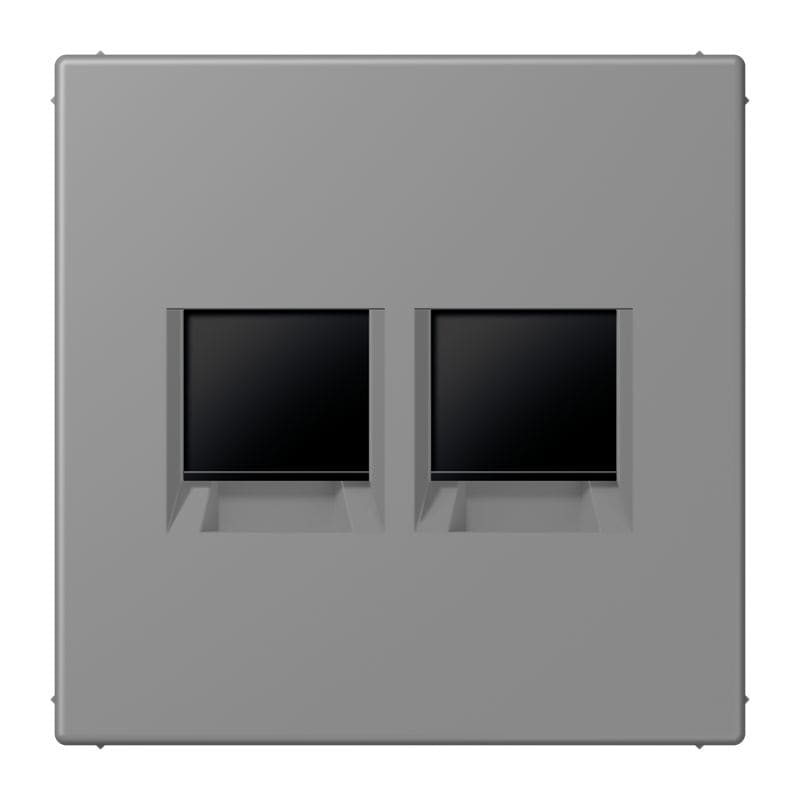 Jung - Enjo pour deux noyaux Modulear-Jack / LS 990 LC 32011