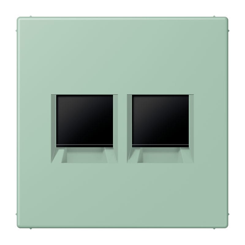 Jung - Enjo pour deux noyaux Modulear-Jack / LS 990 LC 32041