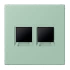 Jung - Enjo pour deux noyaux Modulear-Jack / LS 990 LC 32041