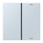 Jung - Touche 1 voie avec flèches platine F40 / LS 990 LC 32023