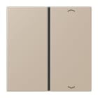 Jung - Touche 1 voie avec flèches platine F40 / LS 990 LC 32142