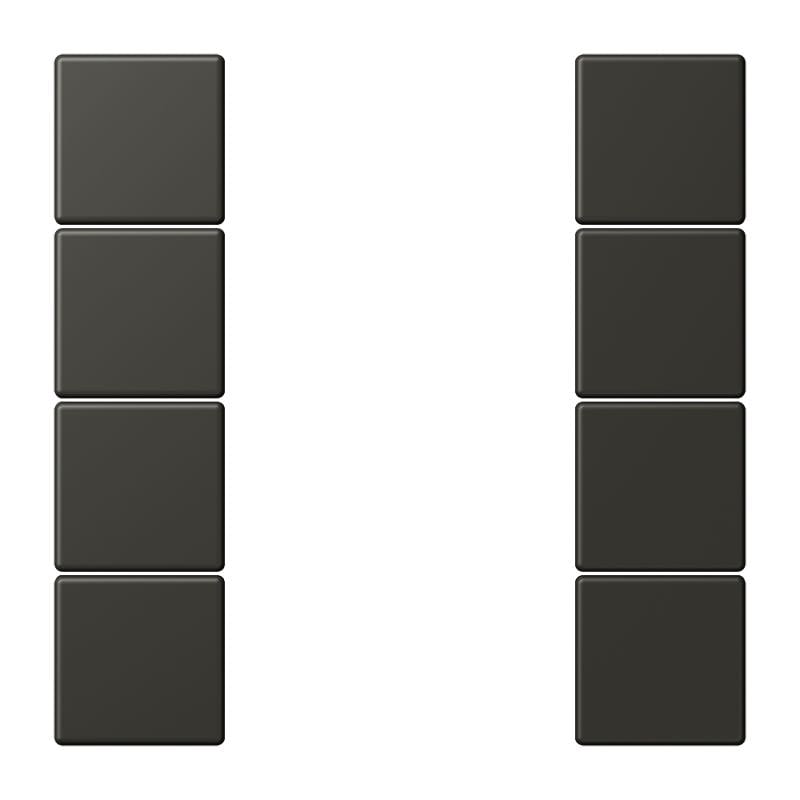 Jung - Kit touche complet 4 voies platine F50 / LS 990 LC 4320R
