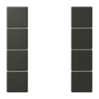 Jung - Kit touche complet 4 voies platine F50 / LS 990 LC 4320R