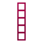 Jung - Cadre 5 postes  / LS 990 LC 32101