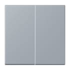 Jung - Enjoliveur double touche avec support de fixation / LS 990 LC 4320O