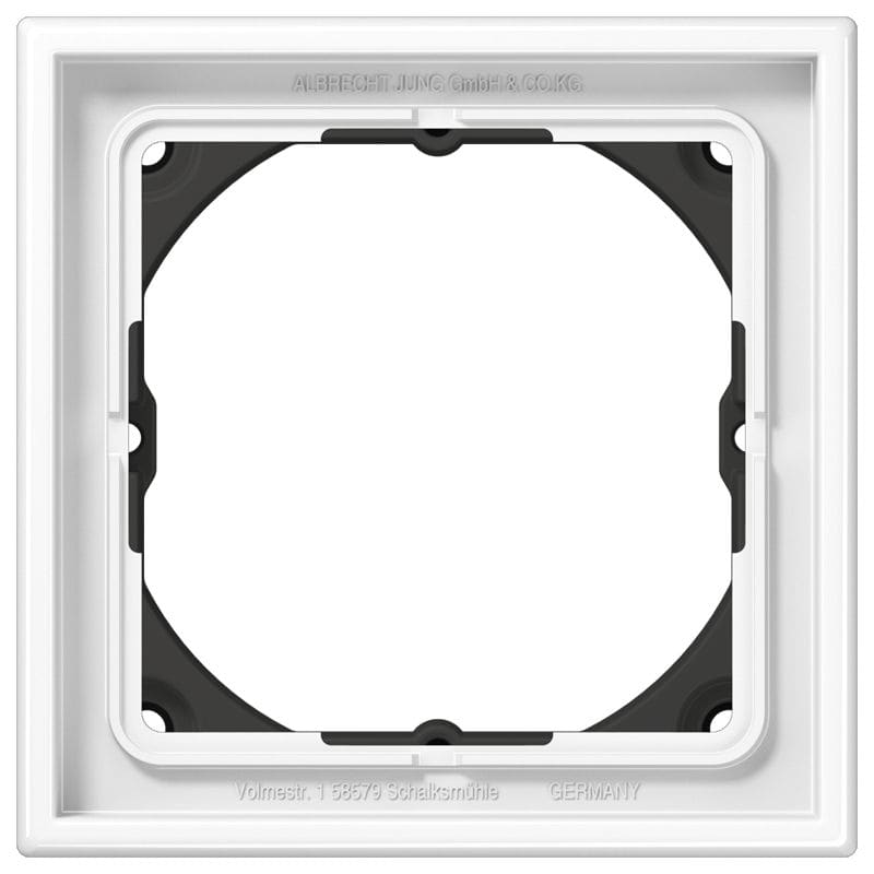 Jung - Cadre 1 poste ht 28 mm / LS 990 Blanc