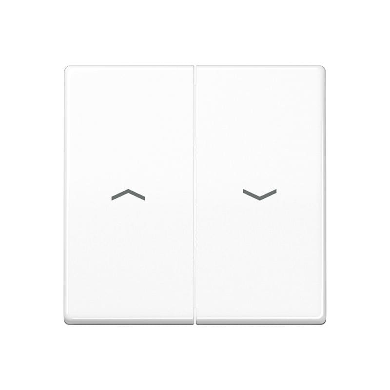 Jung - Enjoliveur double touche IN+BP VR-store / AS SP Blanc