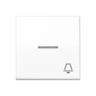 Jung - Enjo avec symb "sonnerie" à voyant / AS SP Blanc