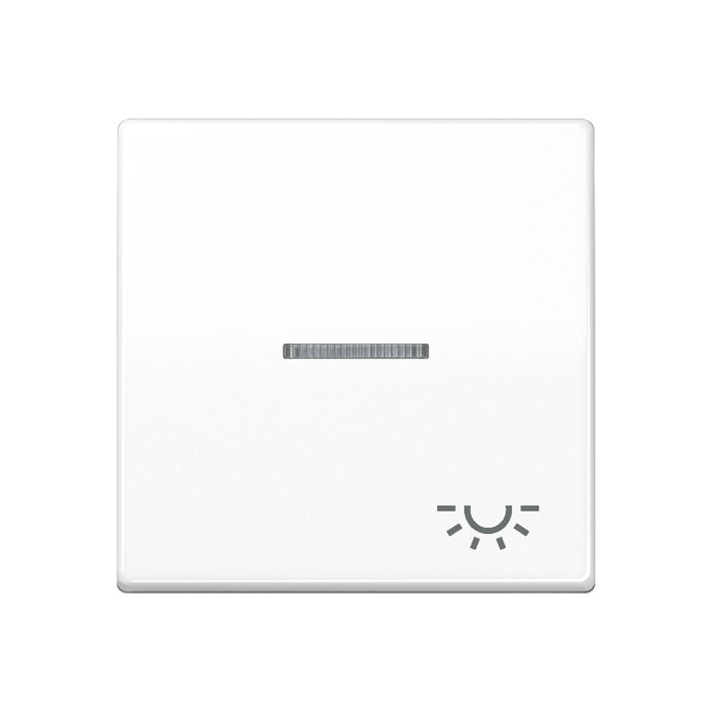 Jung - Enjo avec symb "lumière" à voyant / AS SP Blanc