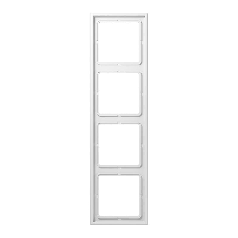 Jung - Cadre 4 postes / LS SP Blanc