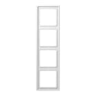 Jung - Cadre 4 postes / LS SP Blanc