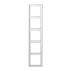 Jung - Cadre 5 postes / LS SP Blanc