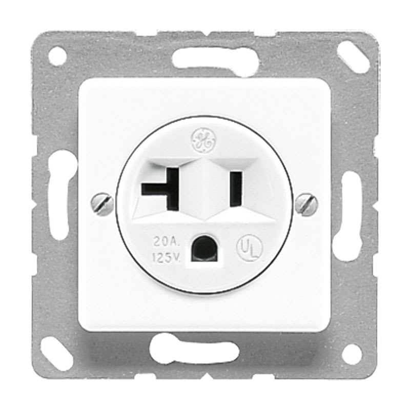 Jung - Prise US-Norm NEMA 20A Ampères / 50x50 mm Blanc