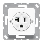 Jung - Prise US-Norm NEMA 20A Ampères / 50x50 mm Blanc