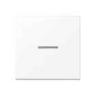 Jung - Enjoliveur simple touche KNX RF 1 voie / A500 Blc Mat