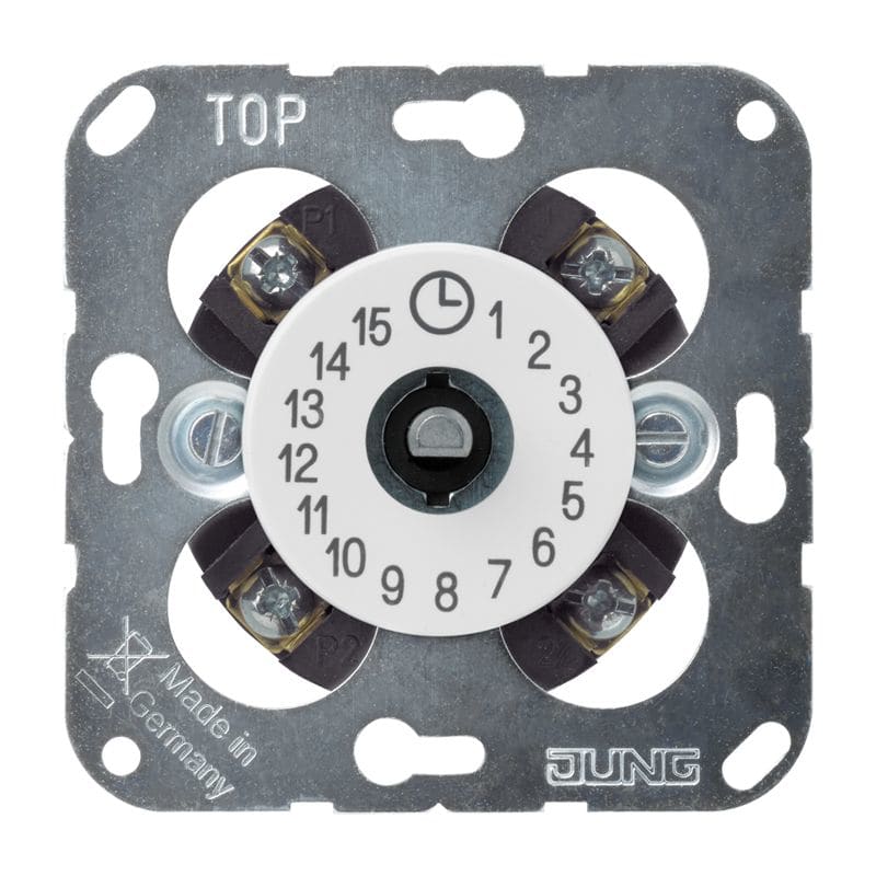 Jung - Interrupteur temporisé 2 poles, max. 15 minutes blanc