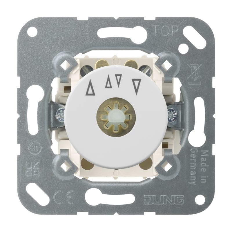 Jung - Inter rotatif VR-Store, inverseur 10AX 250V blanc