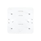 Jung - Plaque de fond pour série AP 600 pour montage saillie blanc