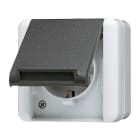 Jung - Prise SCHUKO® avec obturateurs WG800