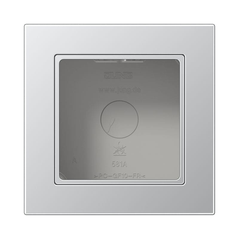 Jung - Boitier de finition 1 poste, A 550 / Aluminium