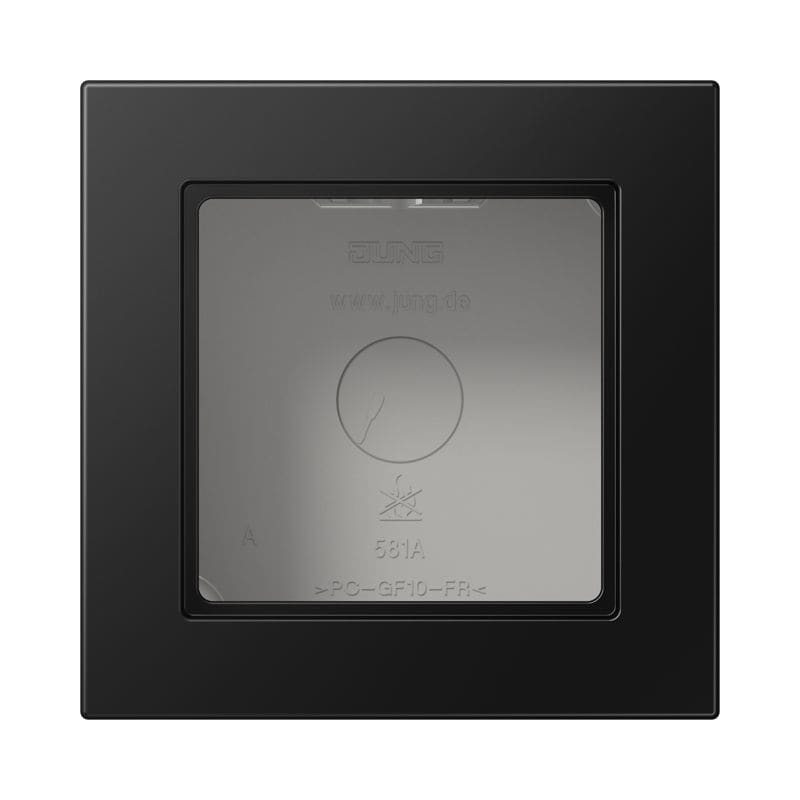 Jung - Boitier de finition 1 poste, A 550 / Noir Mat