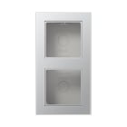 Jung - Cadre de finition 2 postes avec PE montage vertical, A 550 / Anthracite