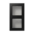 Jung - Boitier de finition 2 postes, A 550 / Noir Mat