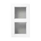 Jung - Boitier de finition 2 postes, A 550 / Blanc