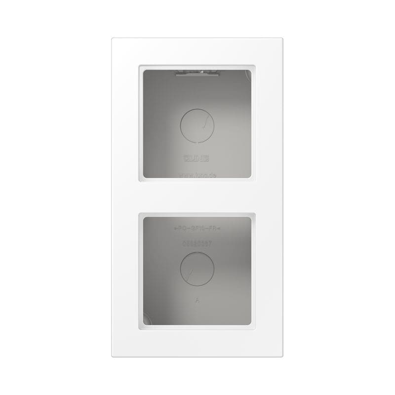 Jung - Boitier de finition 2 postes, A 550 / Blanc Mat