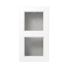 Jung - Boitier de finition 2 postes, A 550 / Blanc Mat