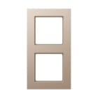 Jung - Cadre de finition 2 postes, A 550 / Champagne