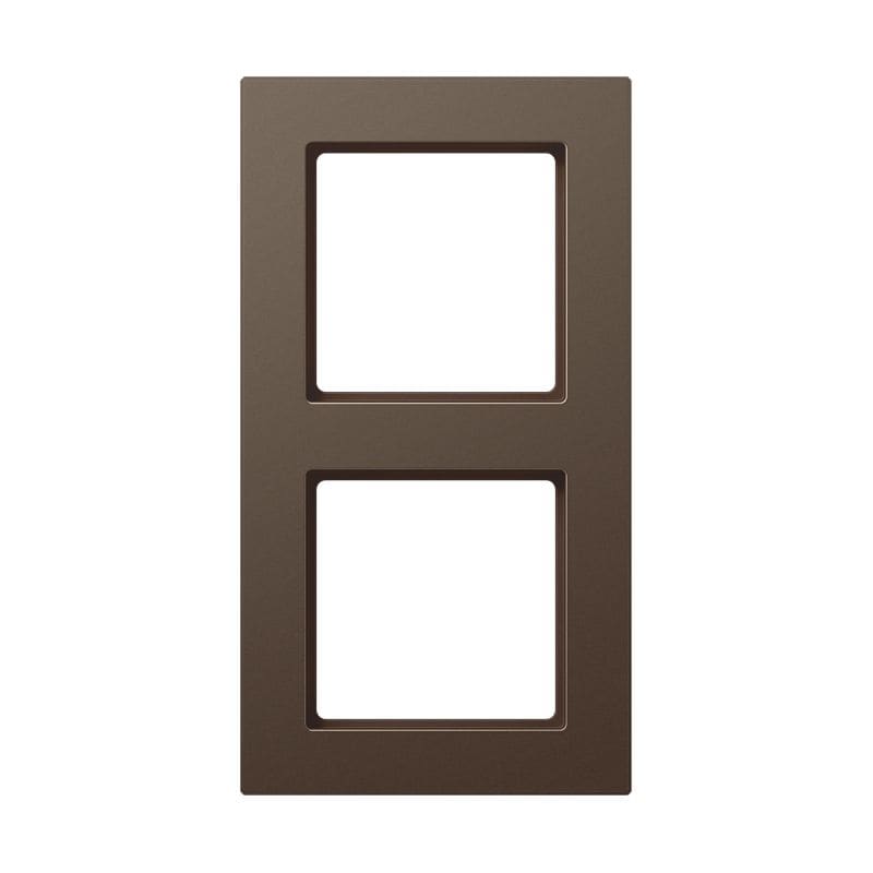 Jung - Cadre de finition 2 postes, A 550 / Moka