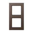 Jung - Cadre de finition 2 postes, A 550 / Moka