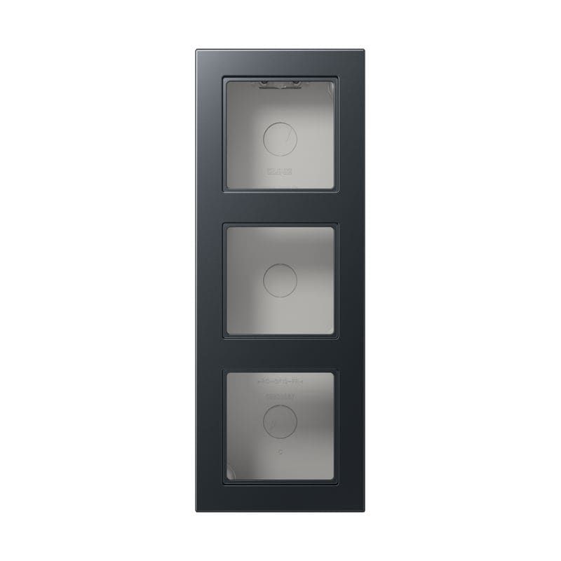 Jung - Boitier de finition 3 postes, A 550 / Anthracite