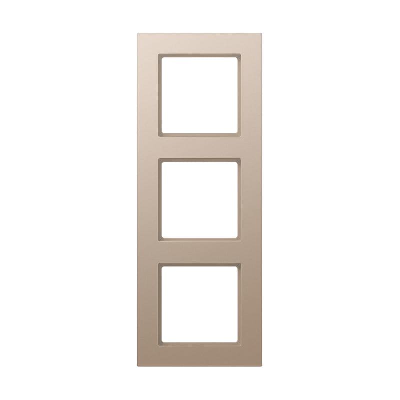 Jung - Cadre de finition 3 postes, A 550 / Champagne