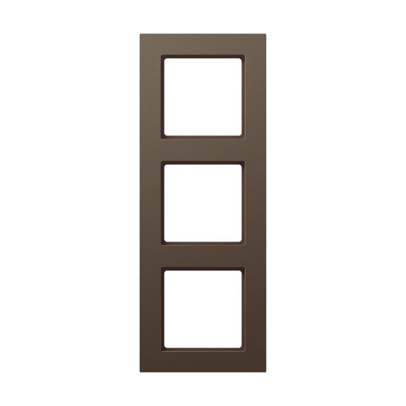 Jung - Cadre de finition 3 postes, A 550 / Moka