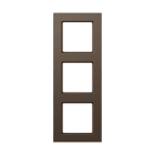 Jung - Cadre de finition 3 postes, A 550 / Moka