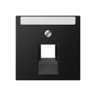 Jung - Enjoliveur pour prise IAE/UAE avec PE / A 500 Noir Mat