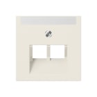 Jung - Enjoliveur pour double prise IAE/UAE avec PE / A 500 Ivoire