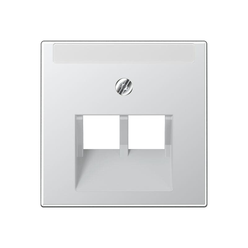 Jung - Enjoliveur pour double prise IAE/UAE avec PE / A 500 Aluminium