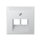 Jung - Enjoliveur pour double prise IAE/UAE avec PE / A 500 Aluminium