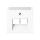 Jung - Enjoliveur pour double prise IAE/UAE avec PE / A 500 Blanc